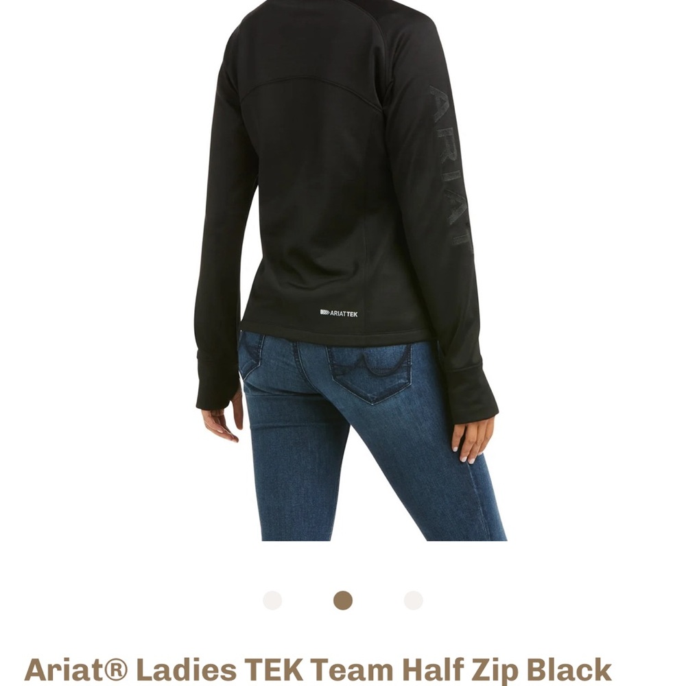 Ariat tek 1/2 zip black sweatshirt M new